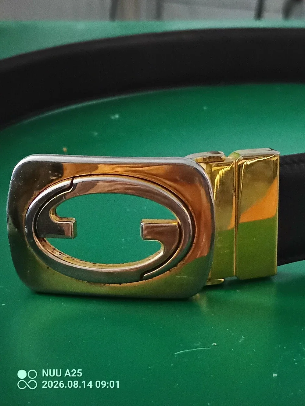 Vintage Gucci Belt. Made In Italy. Dark Brown Leather 30.5